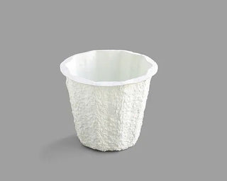 Mache Planter w/ Plaster & Foam 6J 7¼" Dia x 7¼" H