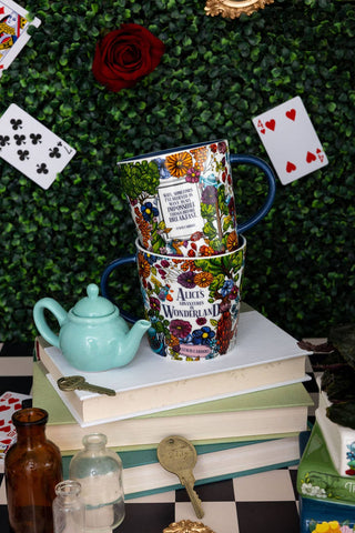 Alice in Wonderland Floral Ceramic Mug