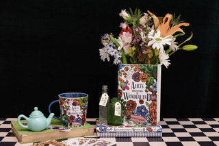 Alice in Wonderland Large Book Vase