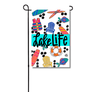 Lake Life Garden Glam Flag