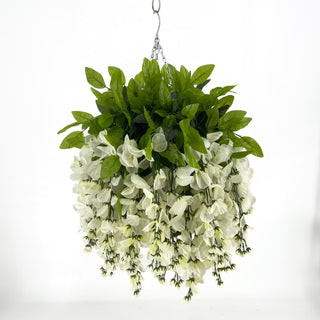 Wisteria Cream Hanging Basket