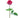 Real Touch Rose Bud Stem Crimson 23"
