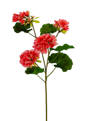 Real Touch Geranium Spray Coral 26"