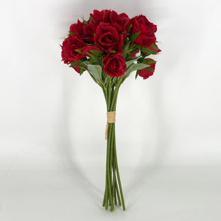 Rose Bundle Red 12"