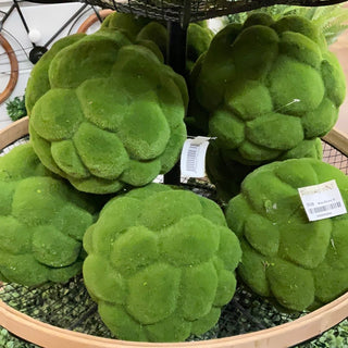 Moss Stone Ball 6"