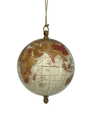 Paper Globe Ornament 4"
