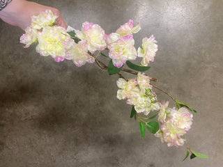 Cherry Blossom Spray Yellow/Pink 20"