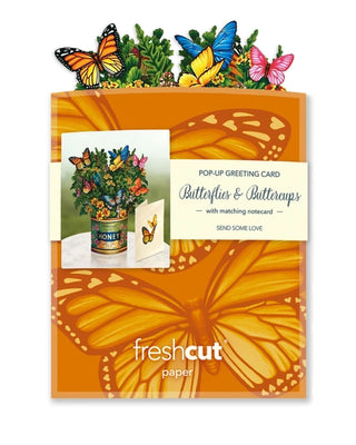 Mini Butterflies & Buttercups Pop-Up Greeting Card
