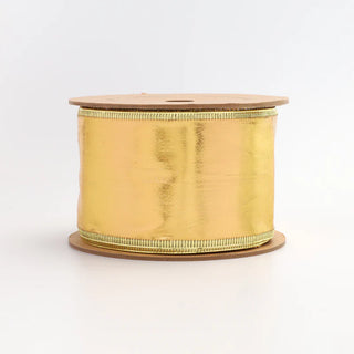 Lurex Wired Ribbon Gold 2 1/2" x 10Yd