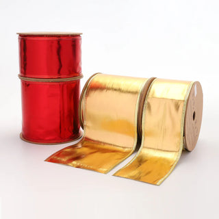 Lurex Wired Ribbon Gold 2 1/2" x 10Yd