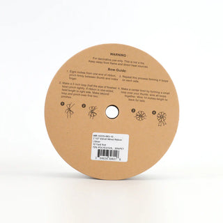 Velvet Wired Ribbon, Grey Silver/Silver 2 1/2" x 10Yd