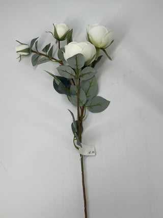 Rose Spray White 28"