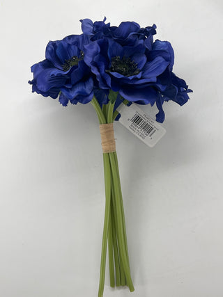 Anemone Bundle X6 Blue  12"