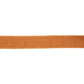 Wired Dupioni Ribbon Copper Brown 1"Wx10yd