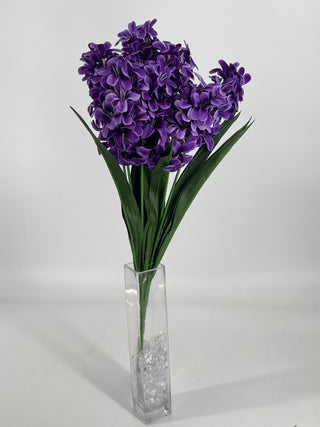 Satin Hyacinth Bush Purple 21"