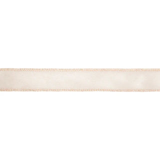 Shimmer Satin | Champagne with Champagne Backing Ribbon 1"Wx10yd