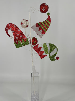 Glitter Christmas Elf Cap Spray 30''