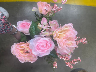 Camellia Hydrangea Mixed Bush Pink 21"