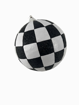 Checker Ball Ornament 4.5"