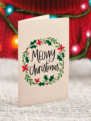 Mini Christmas Kitten  Pop-up Greeting Card