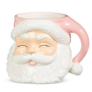 Santa Mug Pink 7.5"