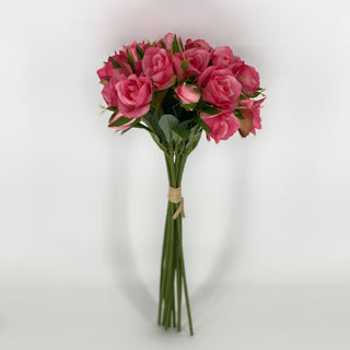 Rose Bundle Hot Pink 12"