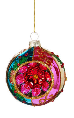 Blue and Purple Witch Eye Ornament (2 Asst) 3.25"