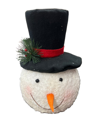 Snowman Tophat Head 13"