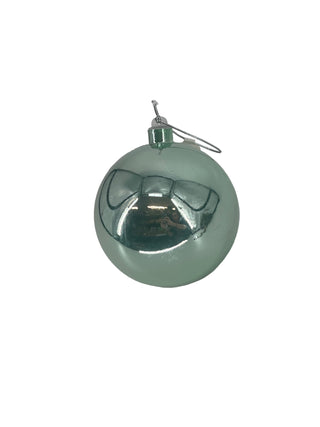 Mint Plastic Ball Ornament 4.25"