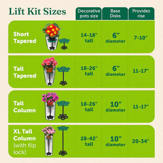 Lift Kit Planter Insert - Tall Tapered Lift