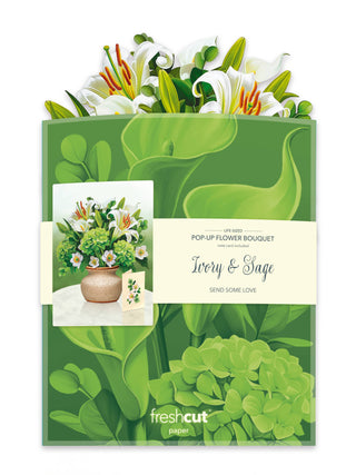 Ivory & Sage  Pop-up Greeting Card