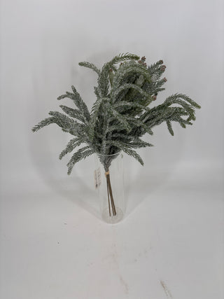 Fresh Touch Snow Pine Bundle Green 20"