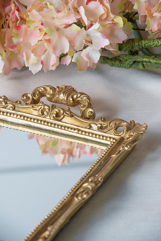Gold Tray w/ Mirror 15" x 10"