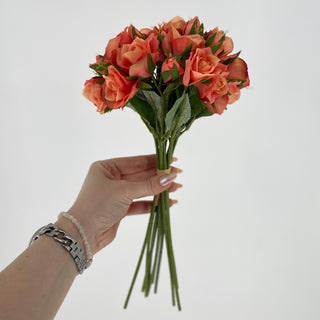 Rose Bundle Peach 12"