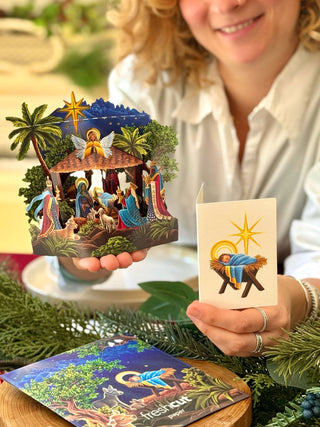 Mini Nativity Mini Pop-up Greeting Cards