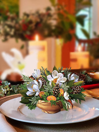 Mini Winter Magnolia  Mini Pop-up Greeting Card