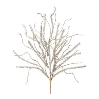 Glitter Pine Branch White 30"