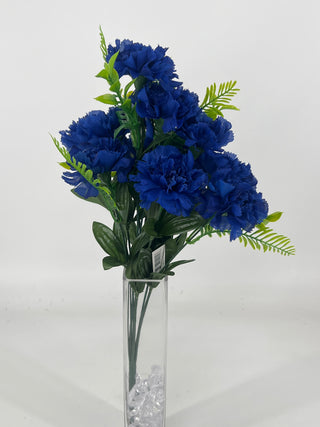 Carnation Bush Blue 18”