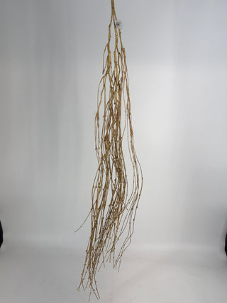 Metallic Willow Hanging Spray Gold 68"