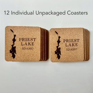 Lake of the Ozarks Map Cork Coaster