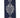 Crest Dupioni Wired Ribbon Navy/Silver 4" x 5 Yd