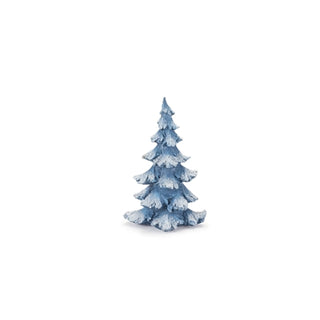 Resin Snowy Tree Blue 9" - Medium