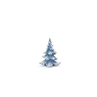 Resin Snowy Tree Blue 6.5" - Small
