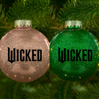 Good Witch & Bad Witch Glitter Ornament (2 Asst) 3" 