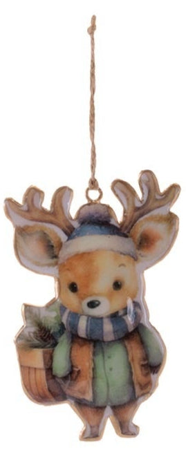 Winter Animal Ornament (3 Asst) 6"H