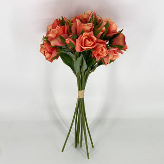 Rose Bundle Peach 12"