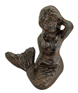 Cast Iron Mermaid Paperweight 2.75"H