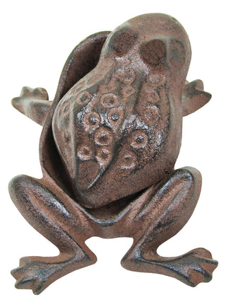 Rust Cast Iron Frog Hide-A-Key 4"L