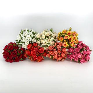 Rose Bundle Hot Pink 12"