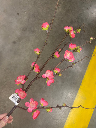 Plum Blossom Branch Hot Pink 35"